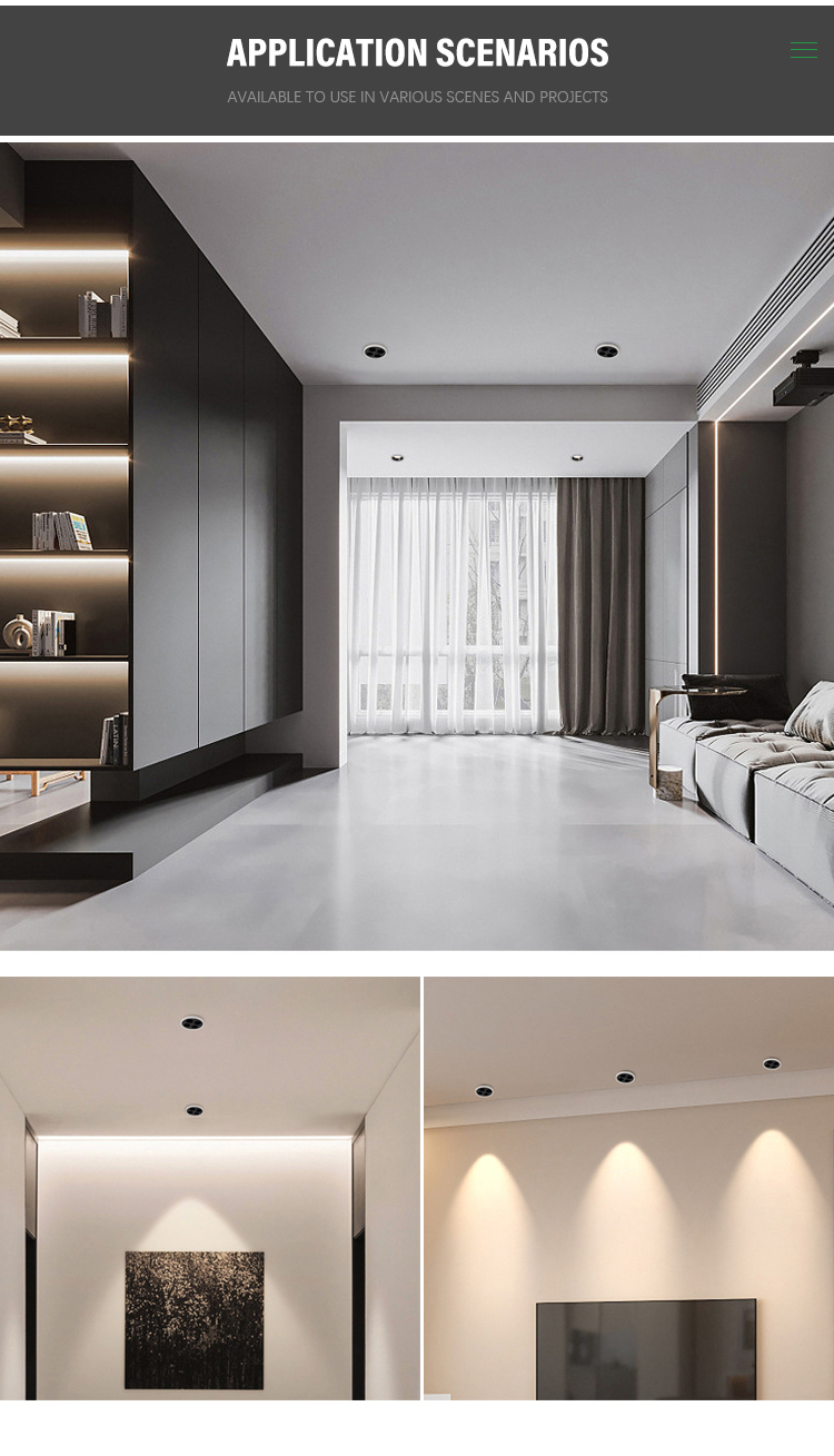Aluminum Led Recessed Grille spotlight
